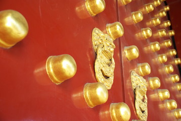 Chinese historic gate of royal palace