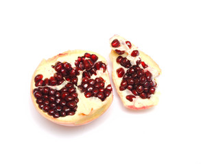 red pomegranate isolated