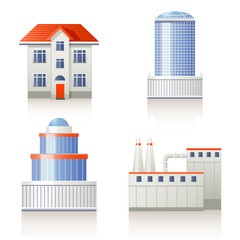 Fototapeta premium Building icon set