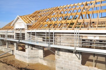 chantier de la construction d'une maison