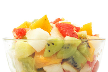 fruit salad close-up