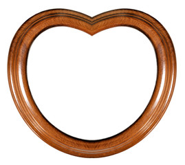 cadre en bois en forme de coeur