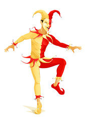 Joker, red and yellow