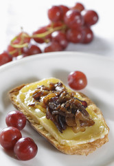 caramelised onion with cheese