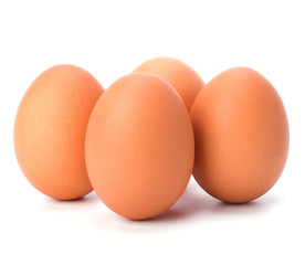 eggs isolated on white background