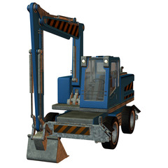 Baufahrzeug Bagger