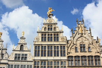 Fototapeta na wymiar historic center of Antwerp, Belgium