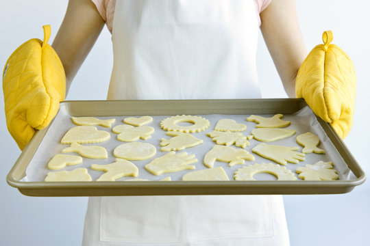 Baking sheet with cookies - Powered by Adobe