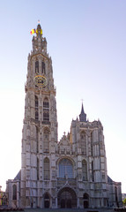 Fototapeta na wymiar Katedra Najświętszej Marii Panny w Antwerpii, w Belgii (Our Lady Kath