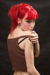 ragazza capelli rossi