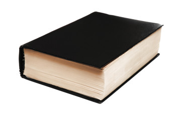 black book isolated on white