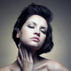 Foto op Plexiglas Portrait of beautiful sensual woman © Egor Mayer