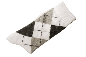 chaussettes sur fond blanc
