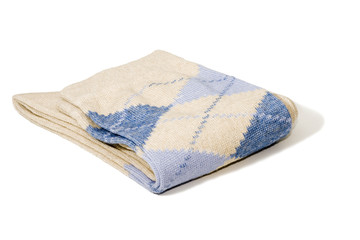 chaussette sur fond blanc