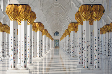 Sjeik Zayed-moskee in Abu Dhabi, Verenigde Arabische Emiraten