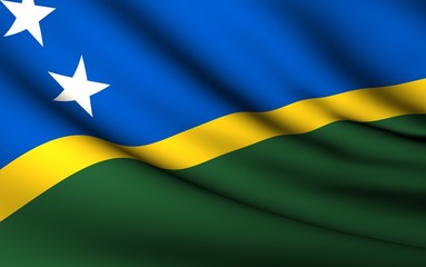 Flying Flag of Solomon Islands | All Countries Collection |