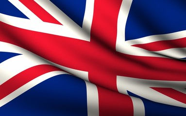 Flying Flag of United Kingdom | All Countries Collection |