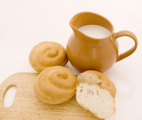 Milk and bread