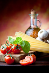 Italian pasta  basic ingredients