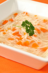 Turkey or chicken soup