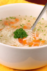 Turkey or chicken soup