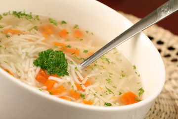 Turkey or chicken soup