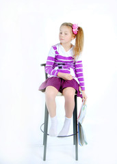 Girl on the chair