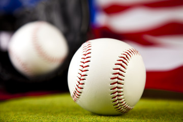 Baseball with clipping path