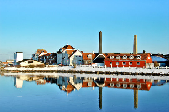 Port de Kerteminde près d'Odense au Danemark