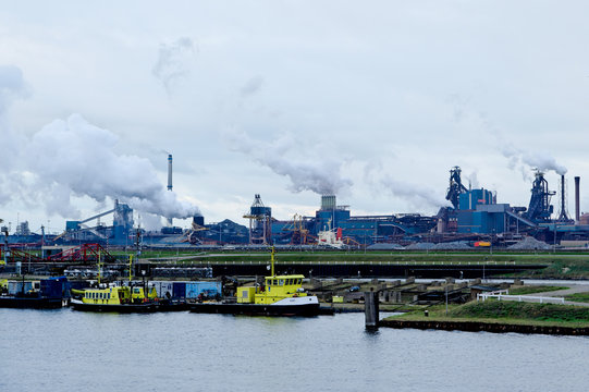 Corus Steel Works Amsterdam