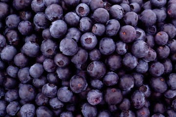 Fresh blueberries as background