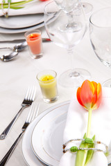 Spring table settings