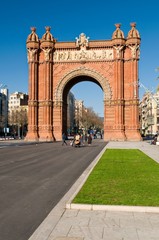 Fototapeta na wymiar Łuk Triumfalny w Barcelonie, Hiszpania