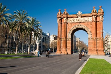 Fototapeta na wymiar Arc de triomphe, Barcelona