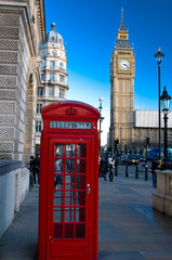 Fototapeta na wymiar Big Ben i Houses of Parliament, Londyn, Wielka Brytania