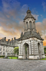 Fototapeta na wymiar Trinity College - Dublin - Irlandia