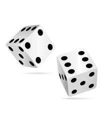 Dices. Casino elements.