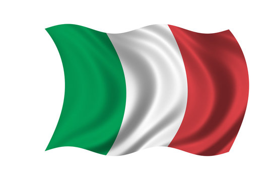 Button Fahne Flagge Italien Stock Illustration 62502562