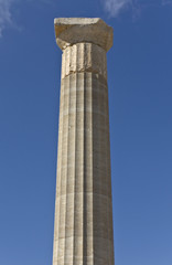 Greek Doric column from Lindos acropolis, Rhodes