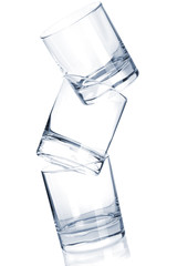 Three whisky glasses
