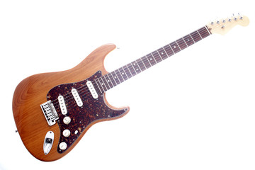 A vintage electric guitar.