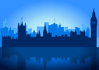 Naklejka premium London Skyline
