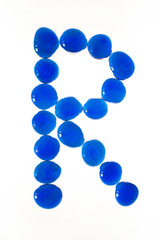 Glasnugget-Buchstabe