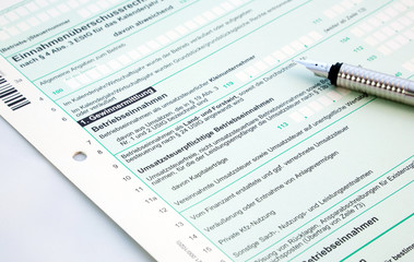 Obraz premium Steuererklärung