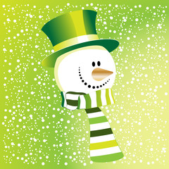 The green snowman