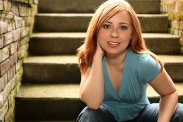 Portrait of a young woman.