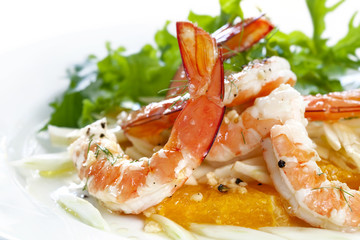 Prawn, Fennel and Orange Salad