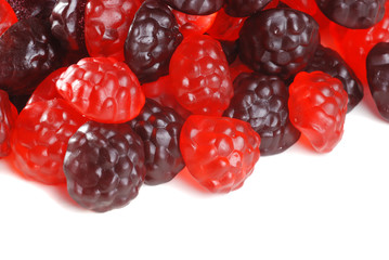 Isolated Gummy Berry Fruit Candy