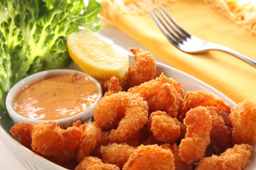 Shrimp meal, also available in vertical.