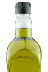 olive oil bottle isolated